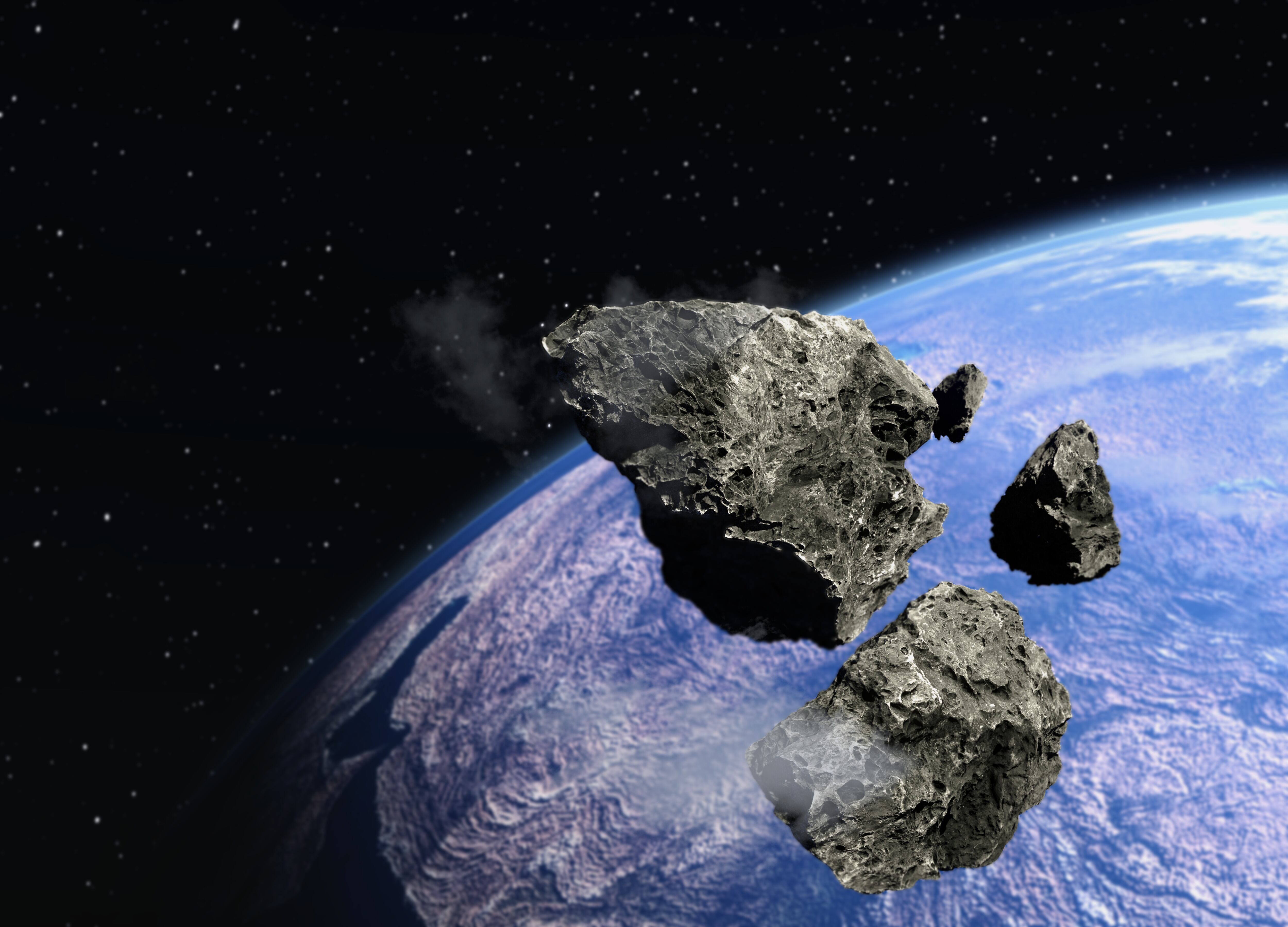 Asteroide que impactaría la tierra en 2025, según la NASA. Imagen de referencia vía Getty Images