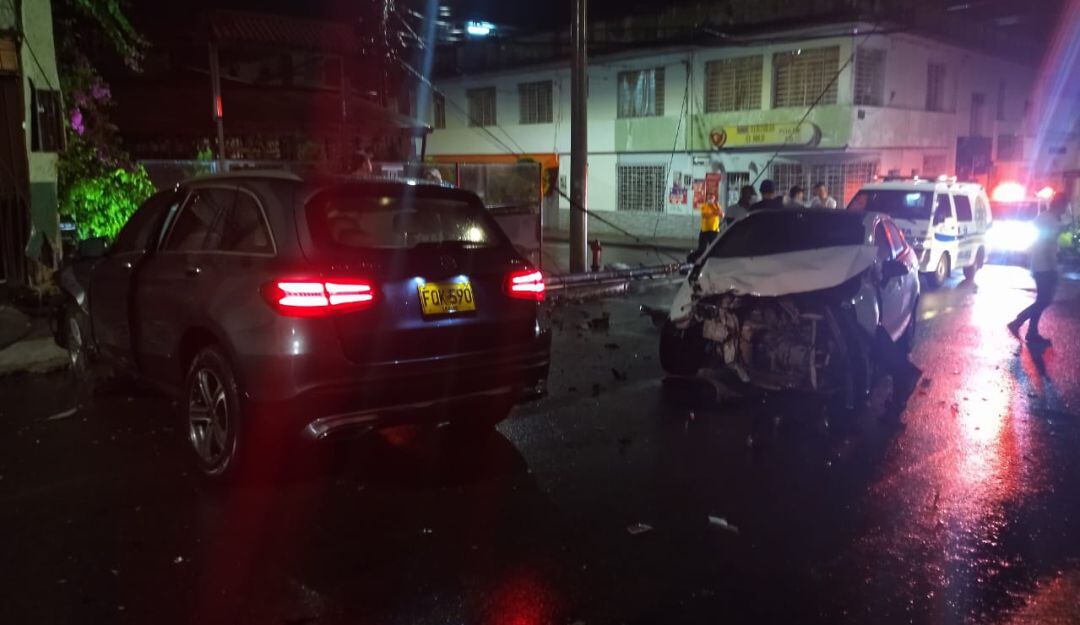 Accidente en el barrio La Pola de Ibagué