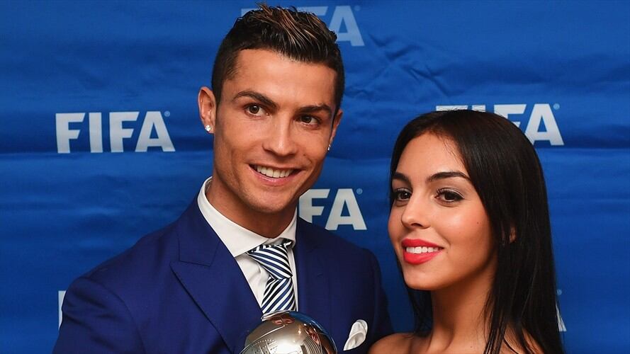 Georgina Rodríguez y Cristiano Ronaldo. Foto: Foto: Valeriano Di Domenico - FIFA/FIFA via Getty Image.