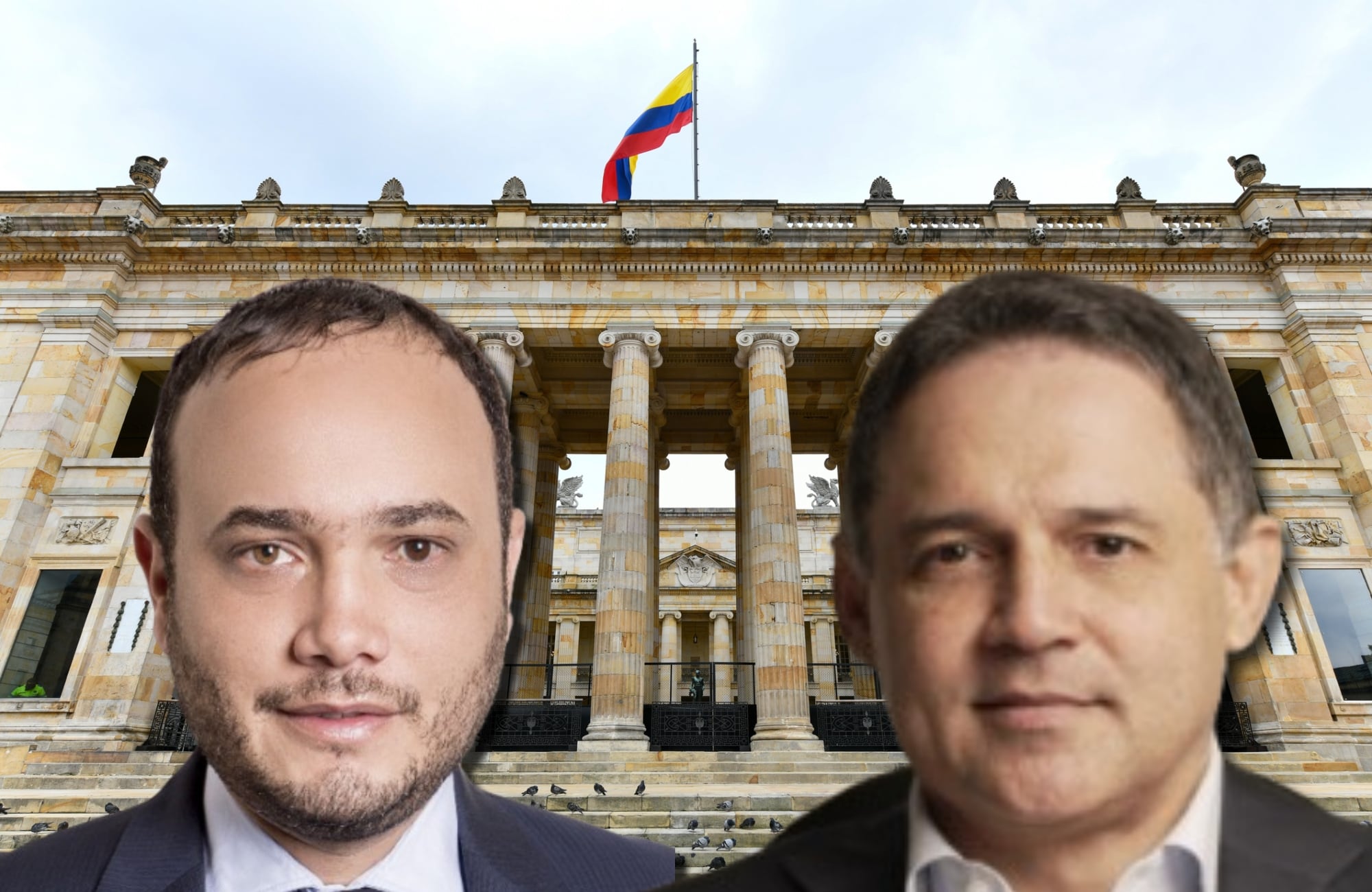 Congreso de Colombia, Alfredo Deluque y Honorio Enríquez. Fotos: Getty Images, Cámara de Representantes / Senado de la República