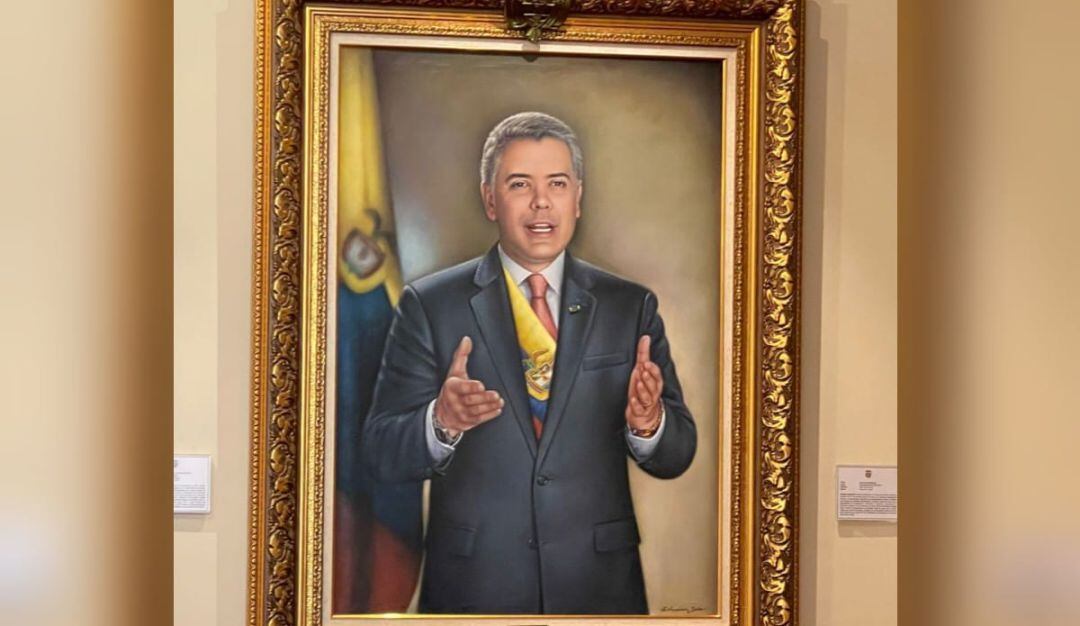 Cuadro del presidente saliente, Iván Duque