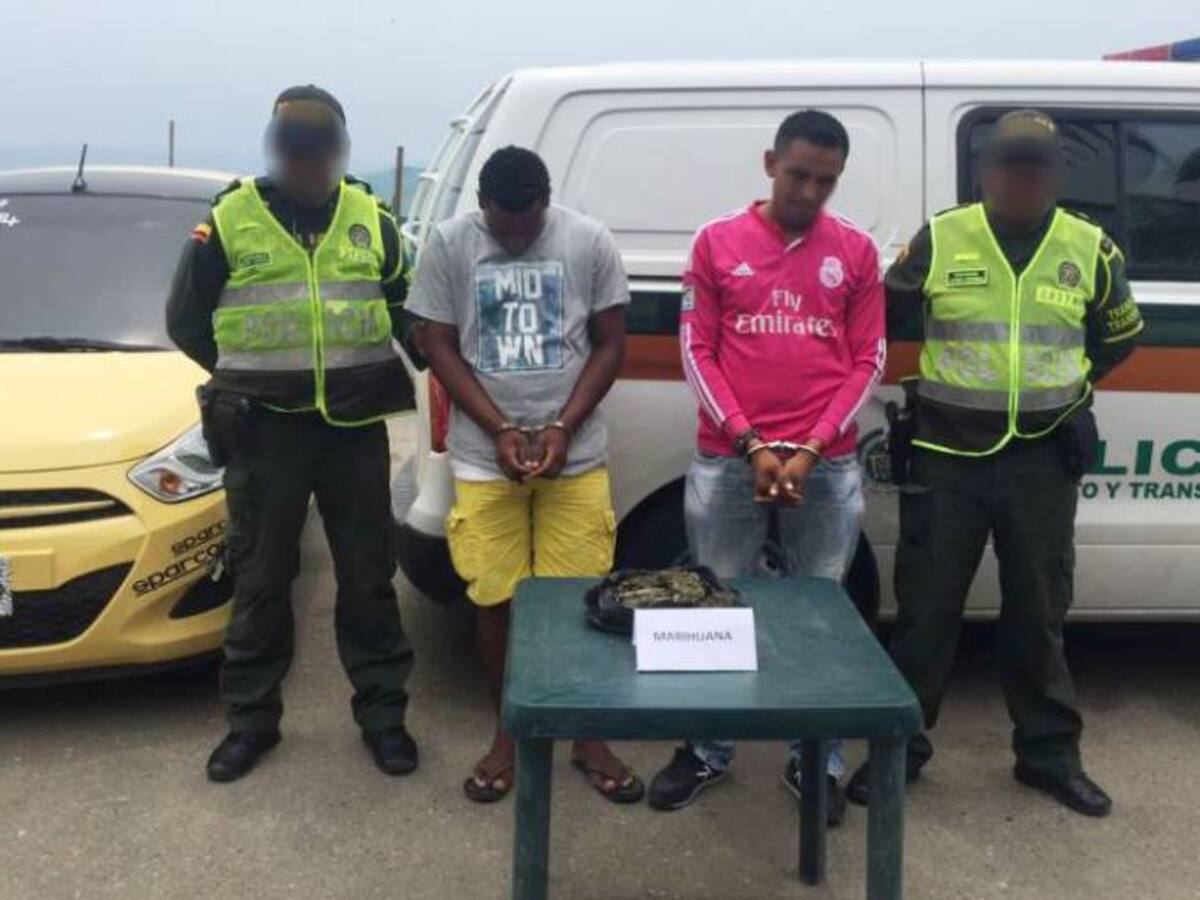 Capturan dos hombres que utilizaban un taxi para ingresar sustancias alucinógenas a Cartagena