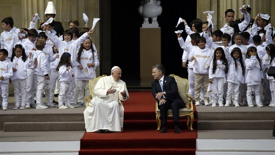 El papa Francisco recibirá el 28 de junio en el Vaticano al presidente Santos. Foto: Associated Press - AP