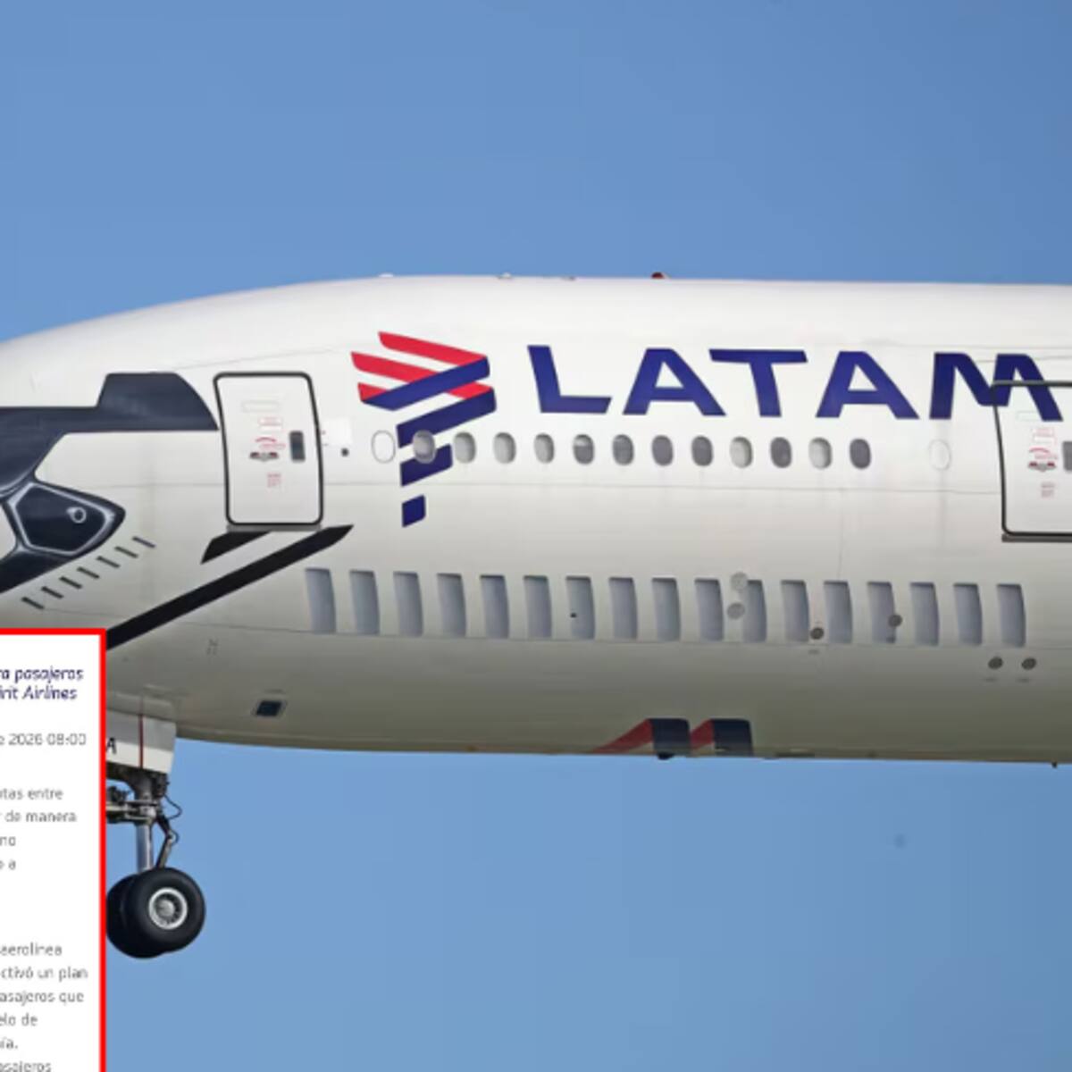LATAM ofrece reubicación gratuita a afectados por cierre de Spirit: rutas a EE. UU. y Sudamérica