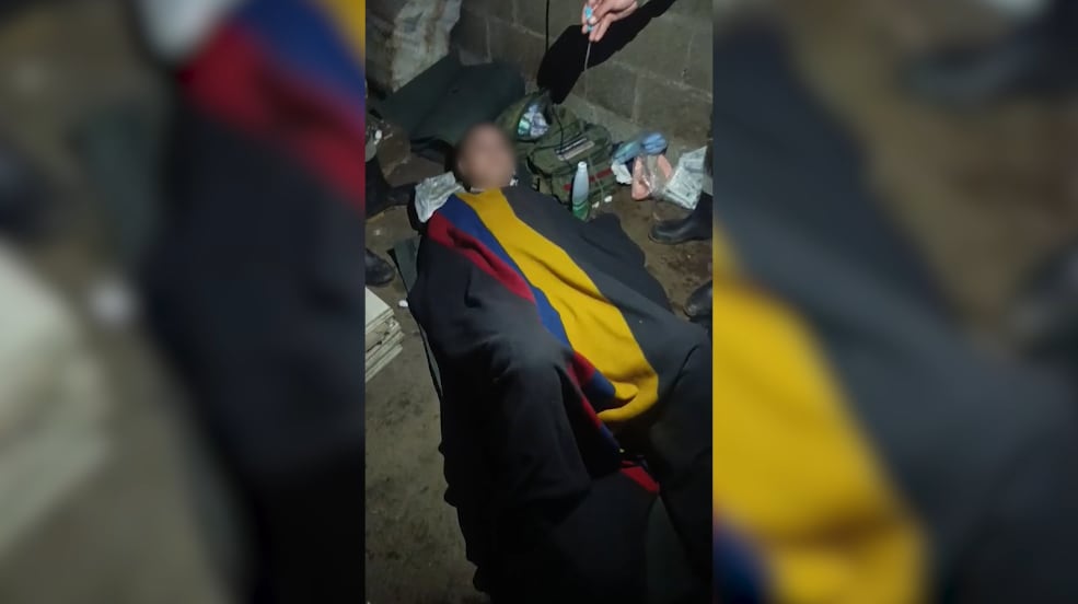 Alias El Mono presunto explosivista del ELN capturado en el Norte de Antioquia- foto video Cuarta Brigada