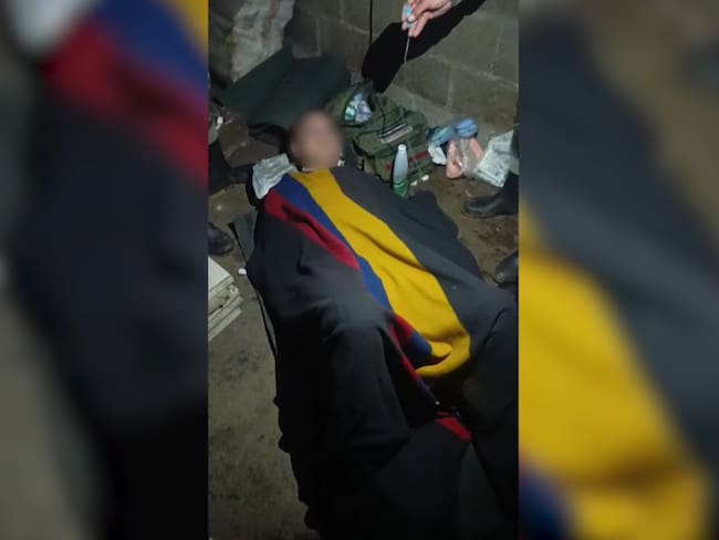 Alias El Mono presunto explosivista del ELN capturado en el Norte de Antioquia- foto video Cuarta Brigada