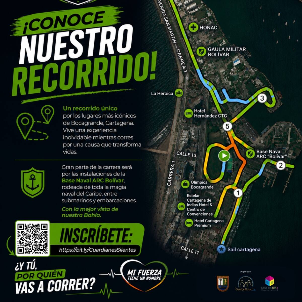 Carrera Guardianes Silentes este domingo 30 de agosto en Cartagena