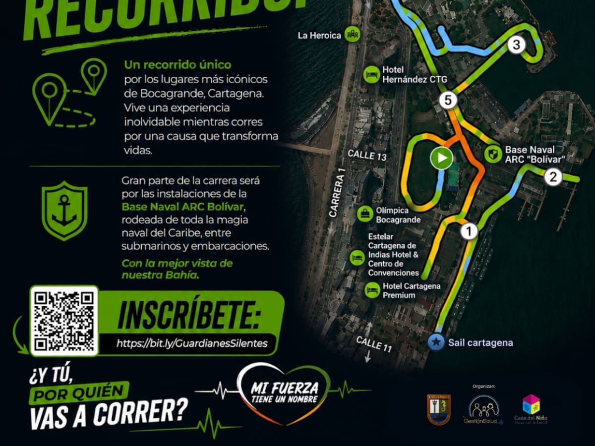Carrera Guardianes Silentes este domingo 30 de agosto en Cartagena