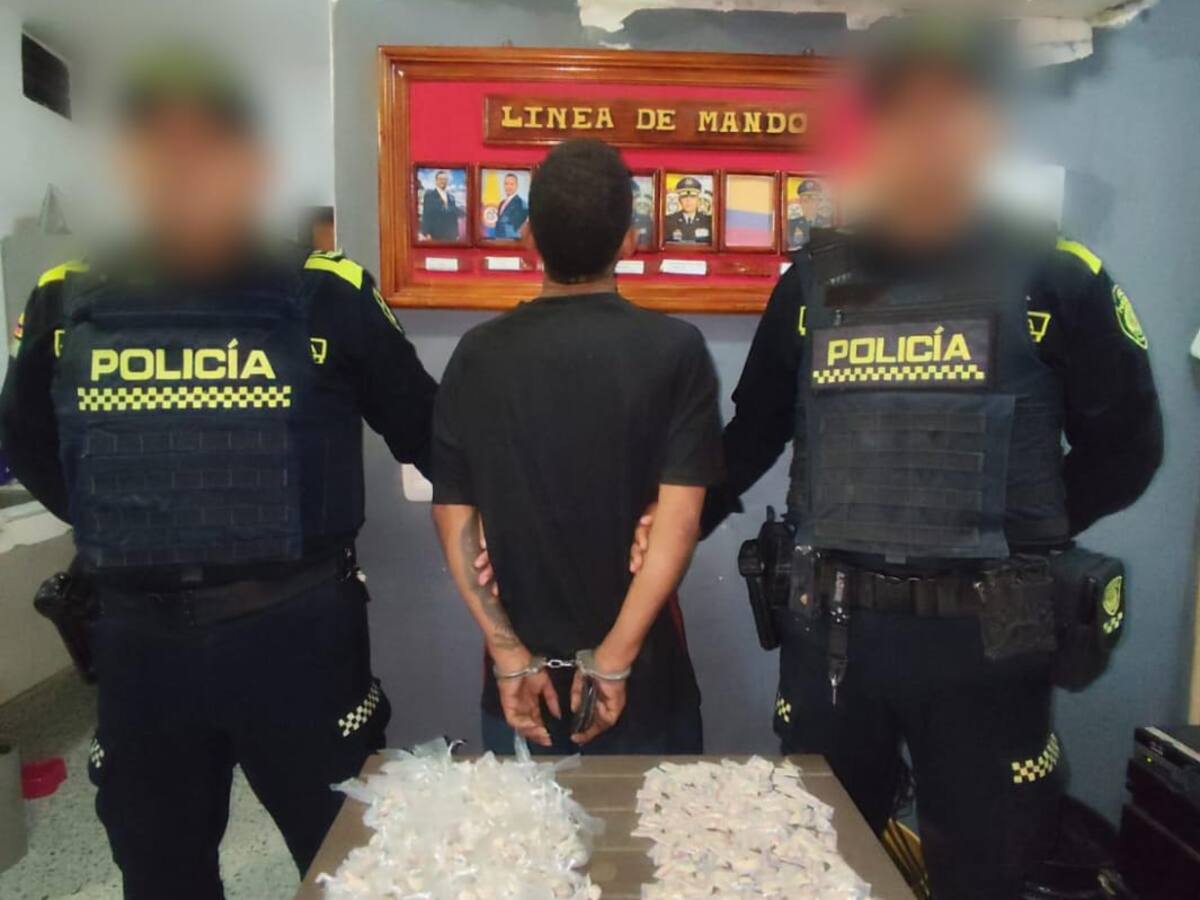 Cayó en poder de la Policía Nacional alias ‘el Breyner’, reconocido jíbaro del barrio Nariño