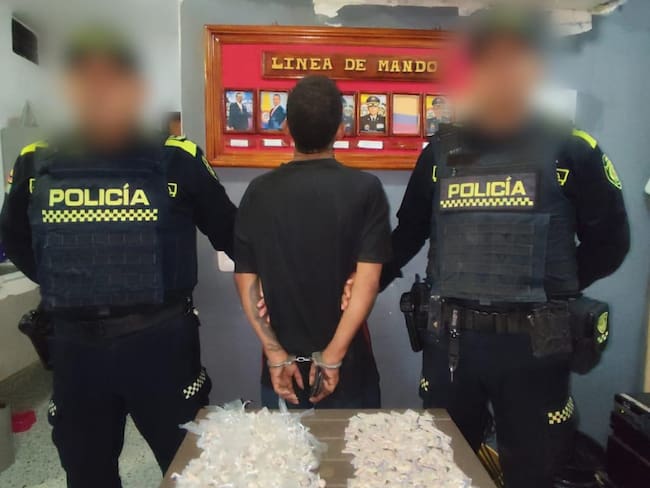 Cayó en poder de la Policía Nacional alias ‘el Breyner’, reconocido jíbaro del barrio Nariño