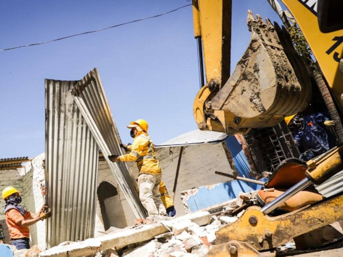 Demolidas casas utilizadas para el tráfico de estupefacientes en Ibagué