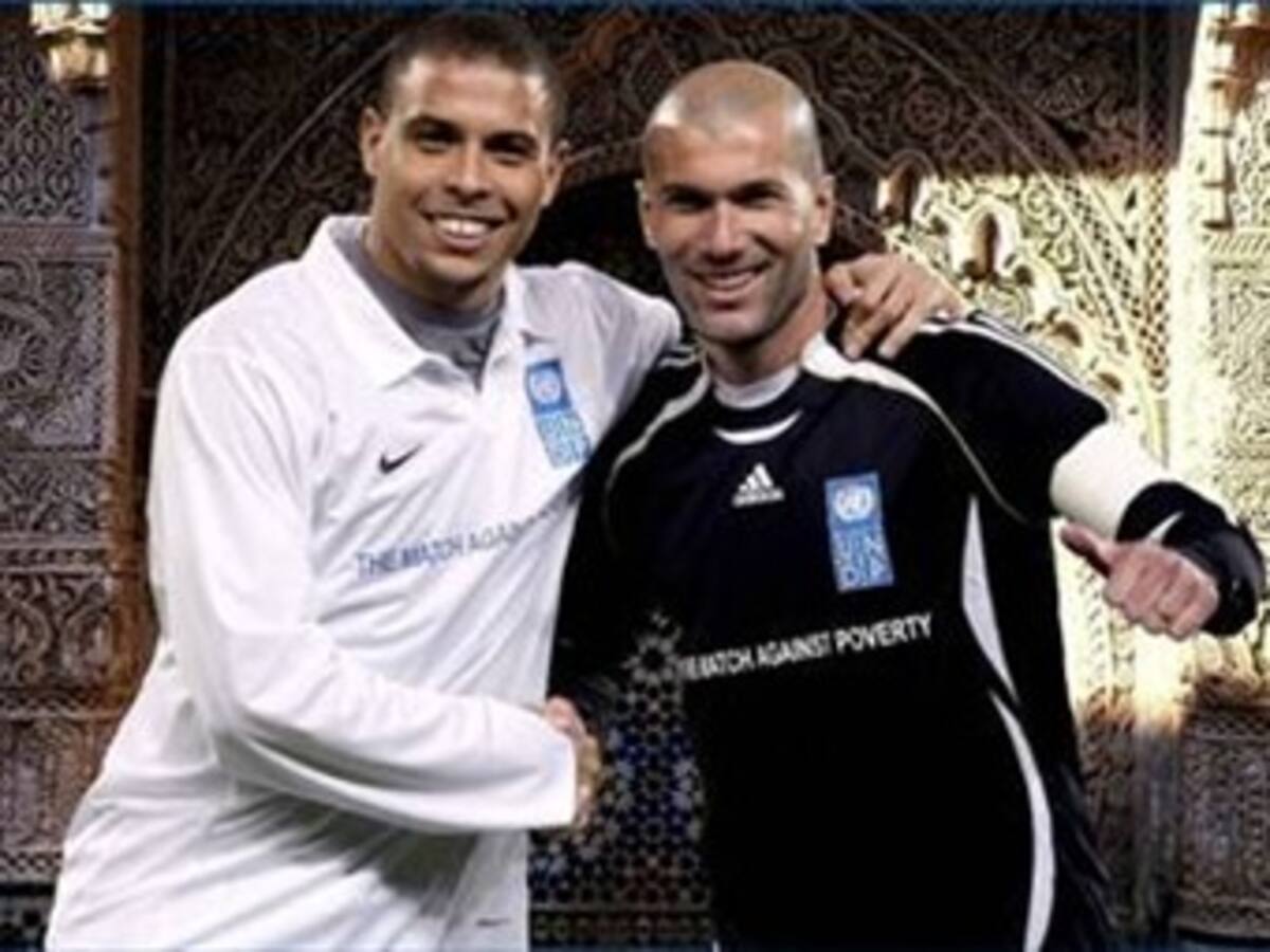 Ronaldo y Zidane jugarán el IX Partido contra la Pobreza en Hamburgo