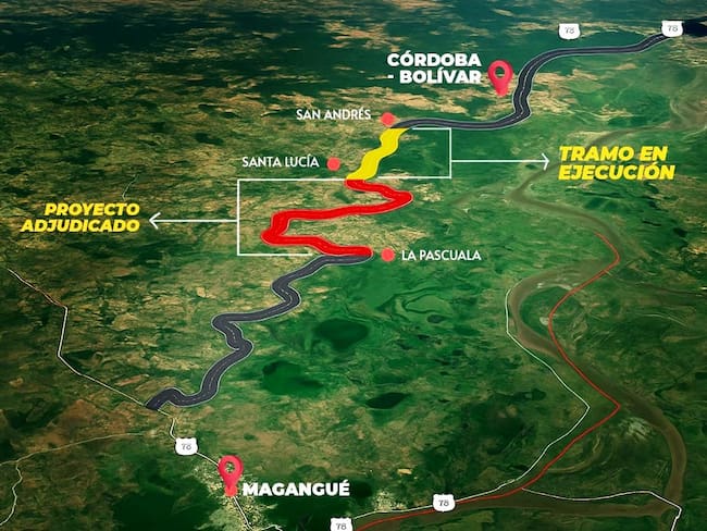 Gobernación de Bolívar adjudica la vía que conectará a Magangué con Córdoba Tetón