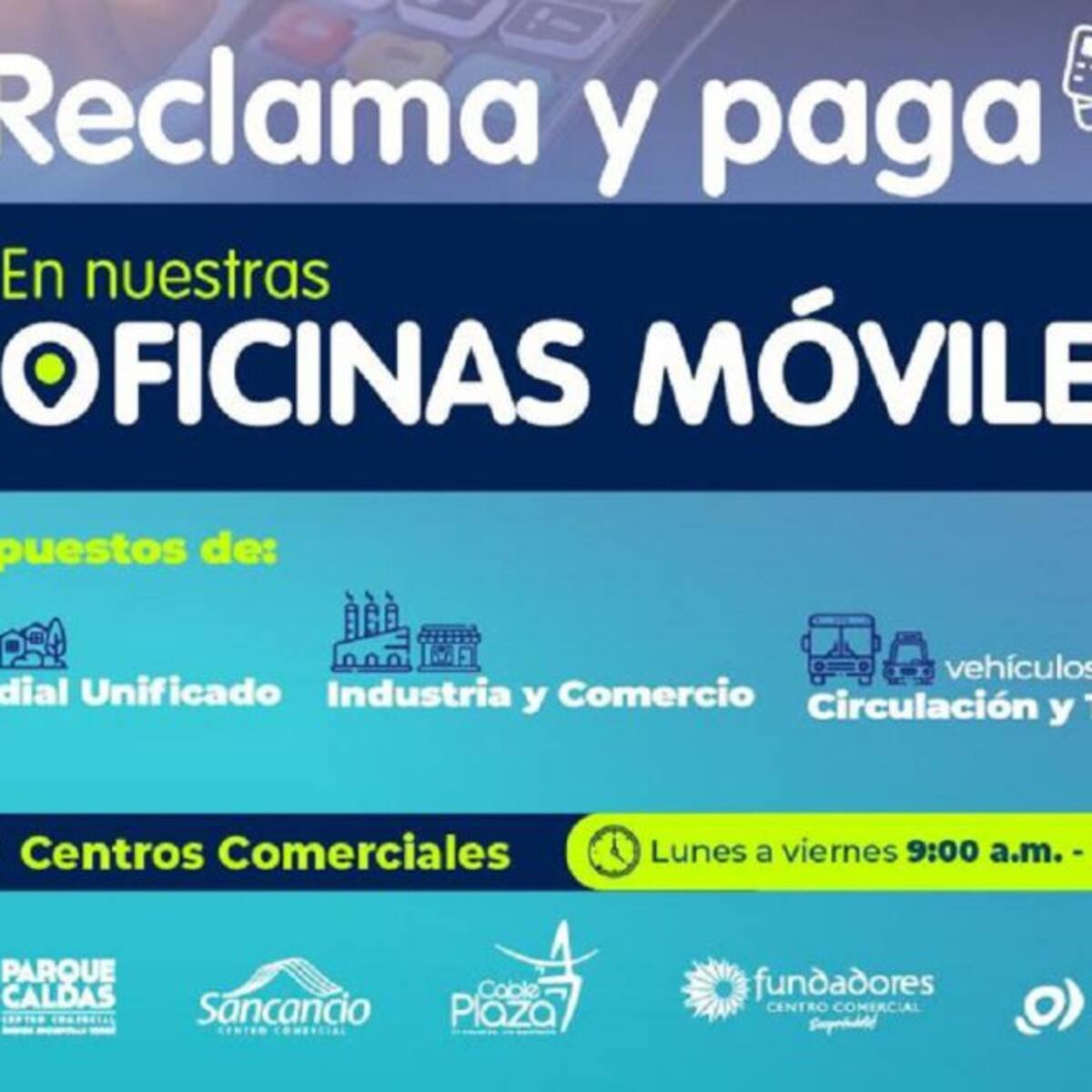 Oficinas móviles para el pago de impuestos retornan a sus labores