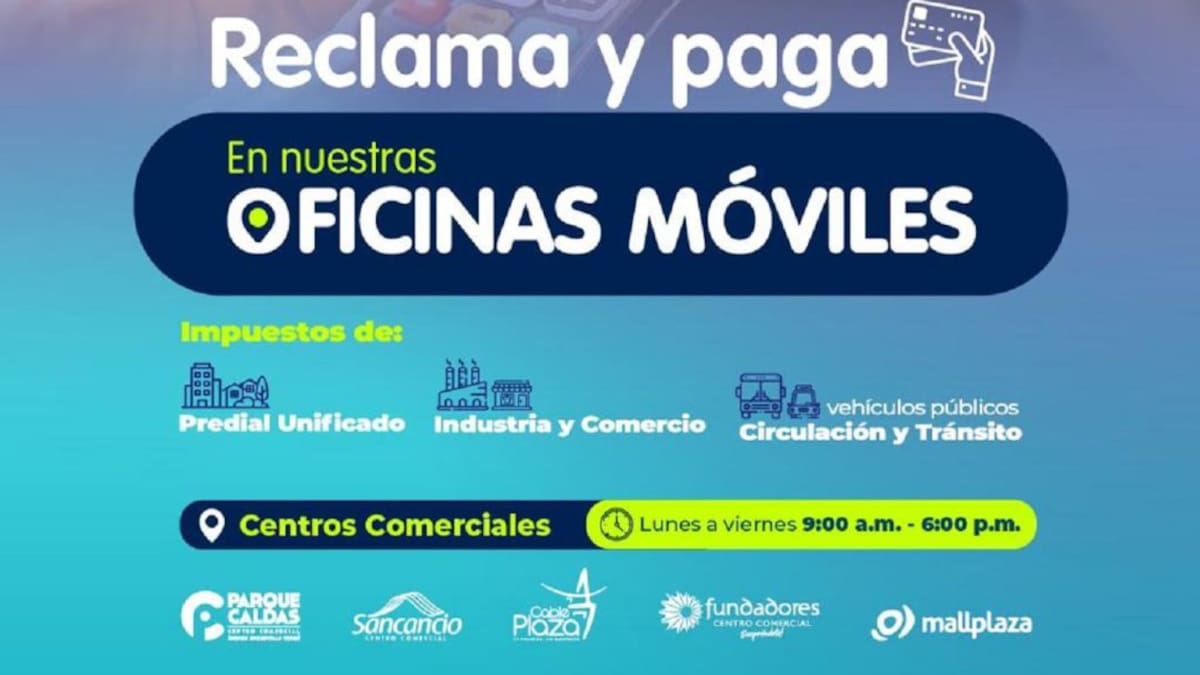 Oficinas móviles para el pago de impuestos retornan a sus labores