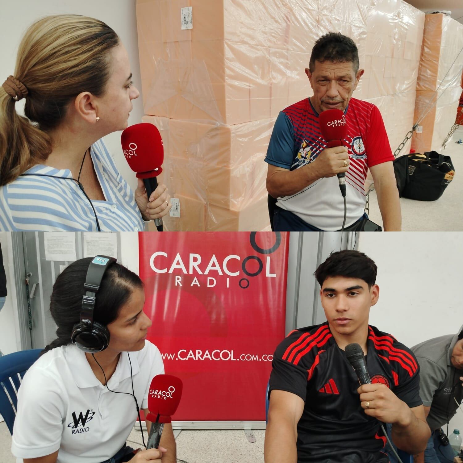Ángel Barajas y Jairo Ruiz en Caracol Radio