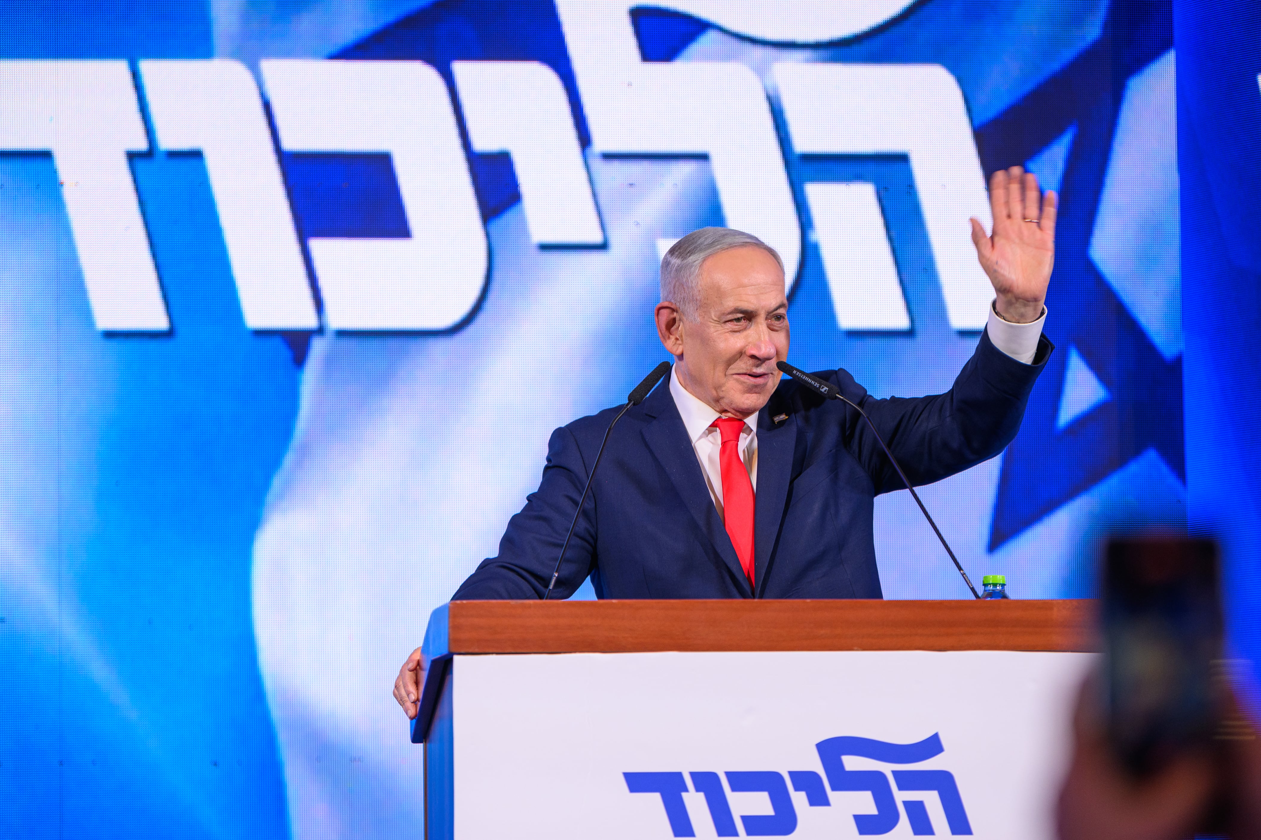 Netanyahu gana elecciones en Israel pero su bloque no logra mayoría, según recuento final.  (Photo by Alexi J. Rosenfeld/Getty Images)