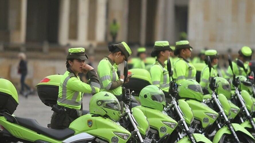 Policía de Tránsito. Foto: Colprensa