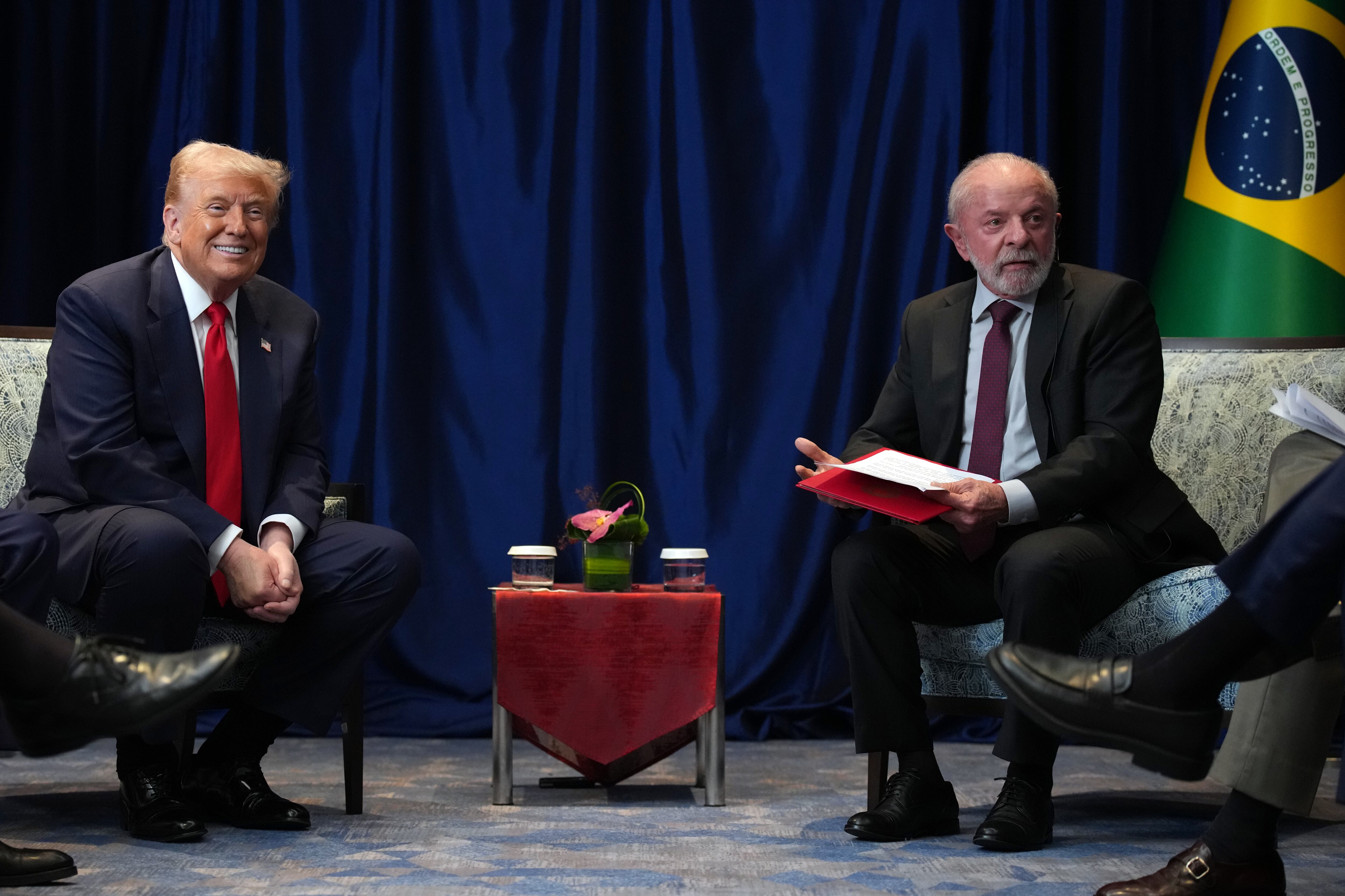 Lula Da Silva y Donald Trump. Foto: Andrew Harnik/Getty Images