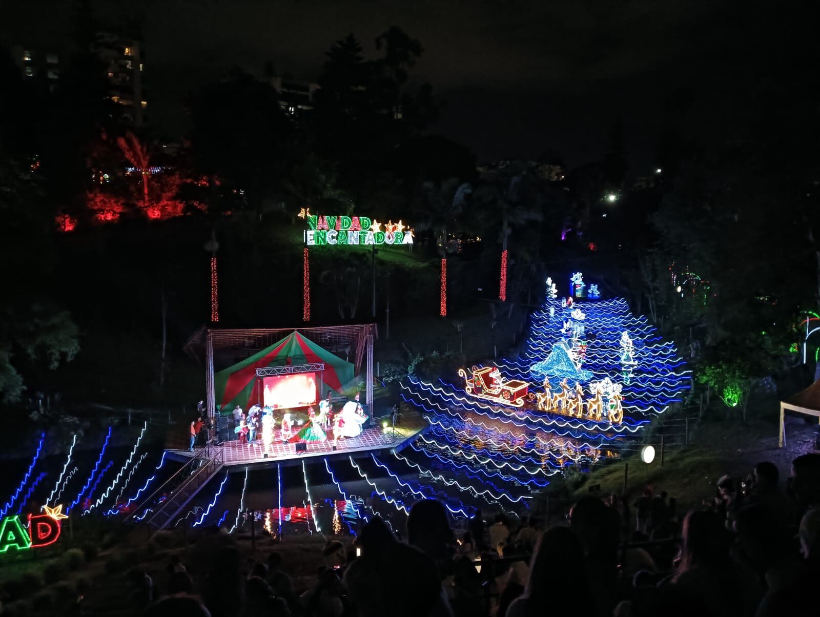 Navidad Encantadora en el parque de La Vida en Armenia Foto: Adrián Trejos