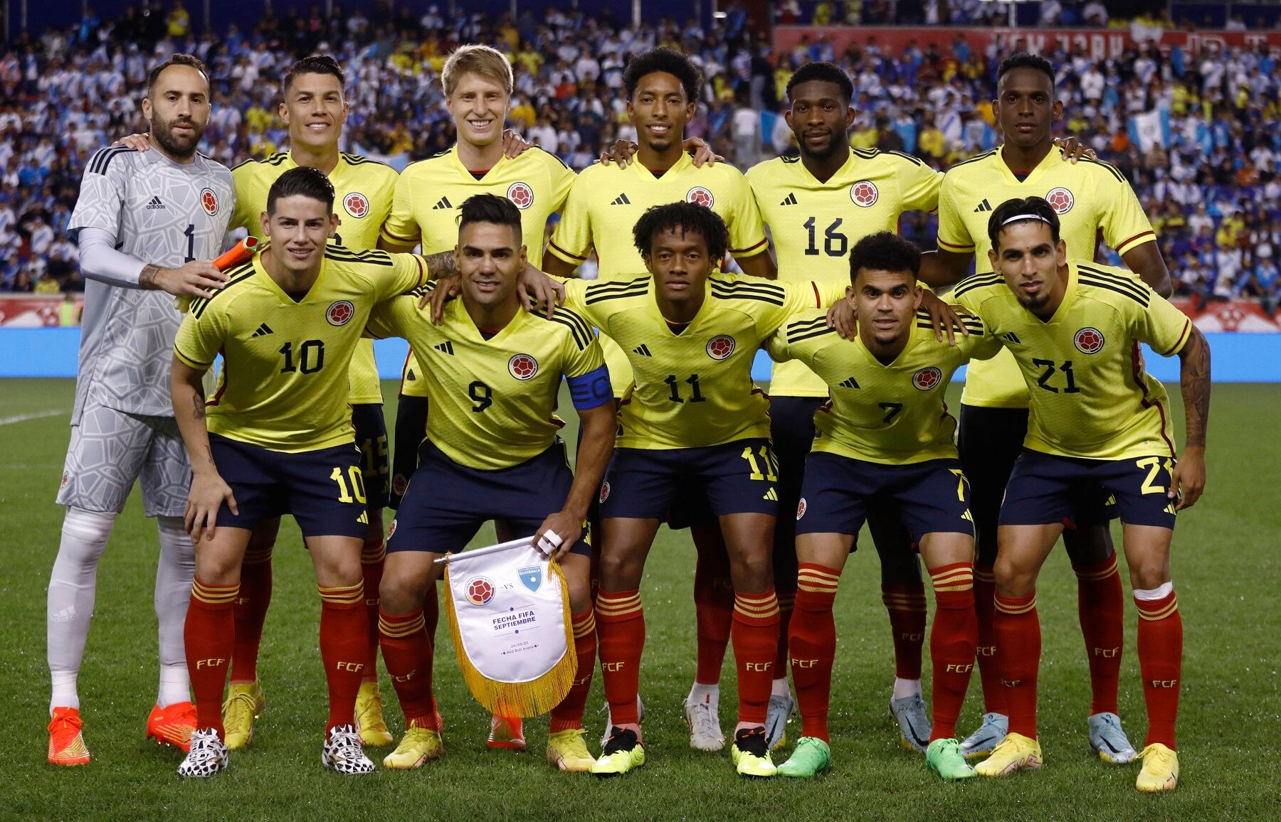 Equipo titular de Colombia para el partido ante Guatemala (Foto de Andres Kudacki / Getty Images)