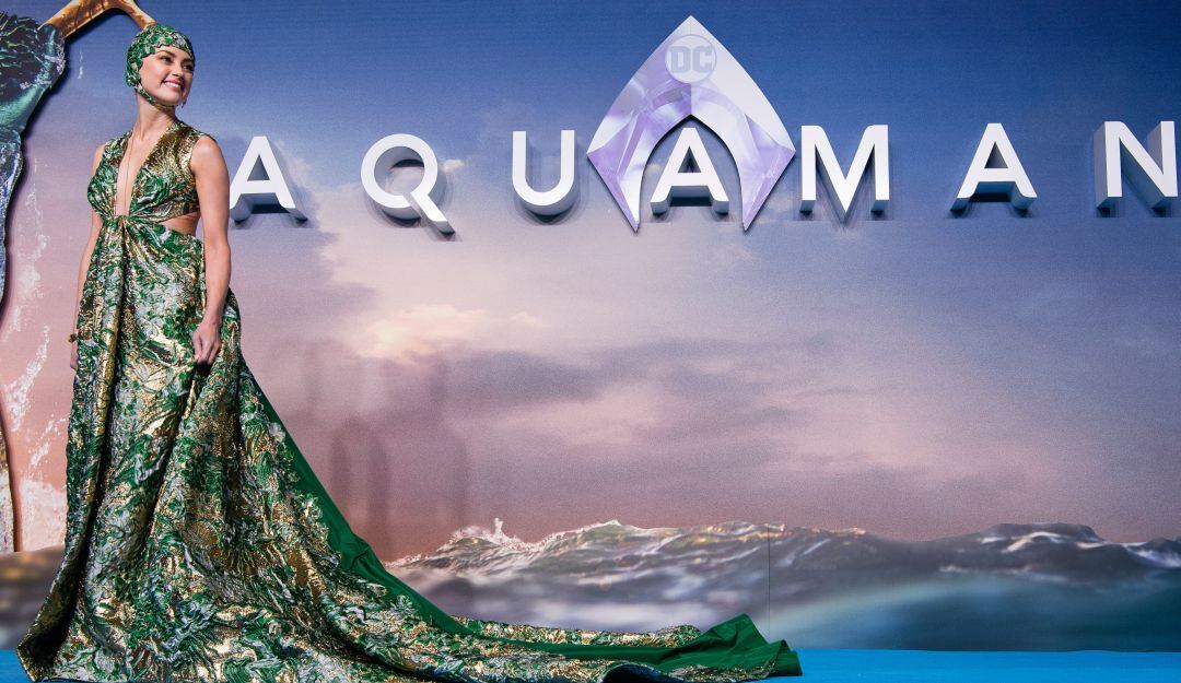 Amber Heard en el estreno de Aquaman