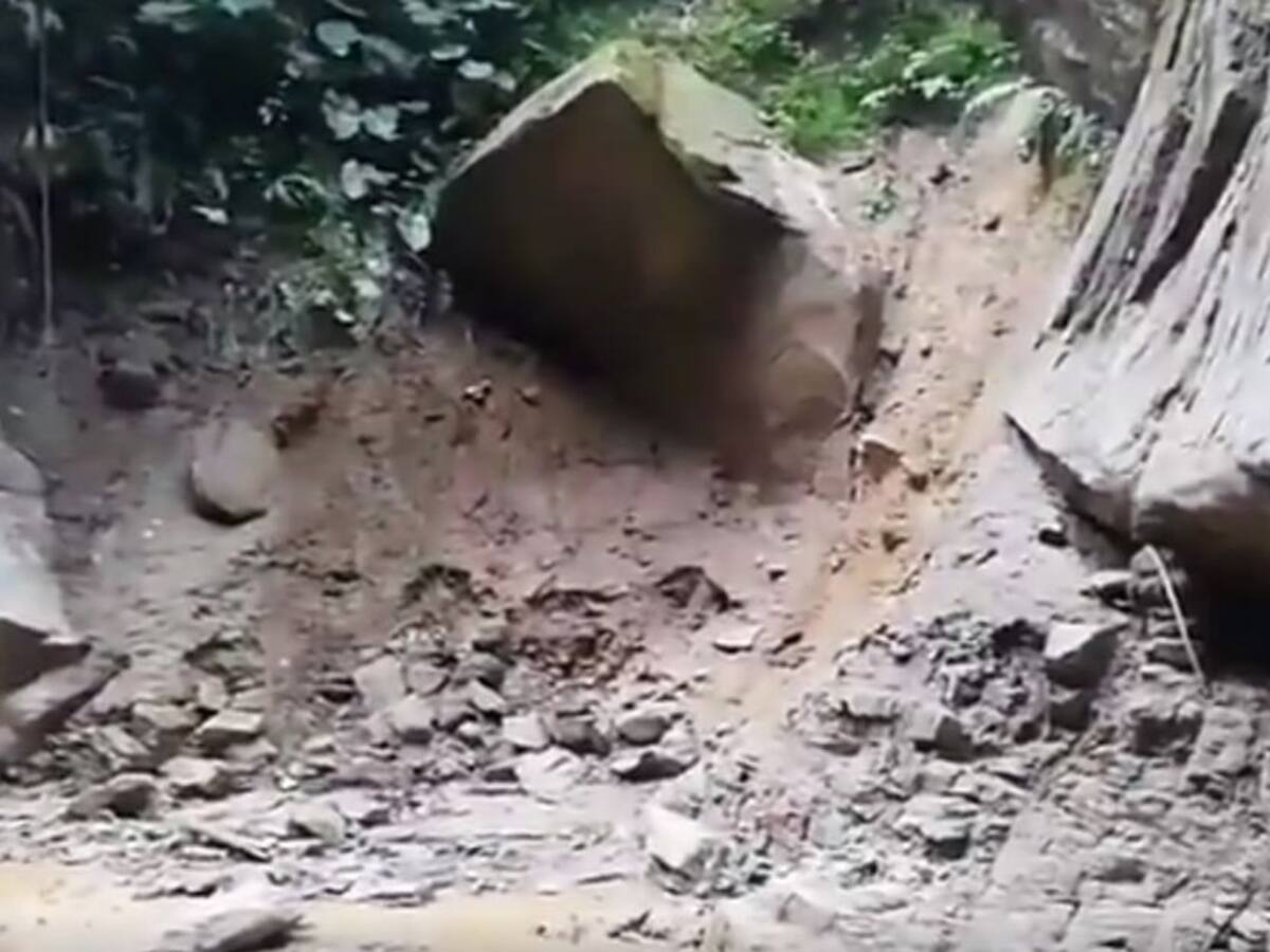 VIDEO: Así está el sitio de la avalancha en Floridablanca