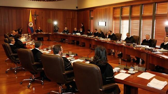 Sala plena de la Corte Suprema de Justicia. Foto: Colprensa