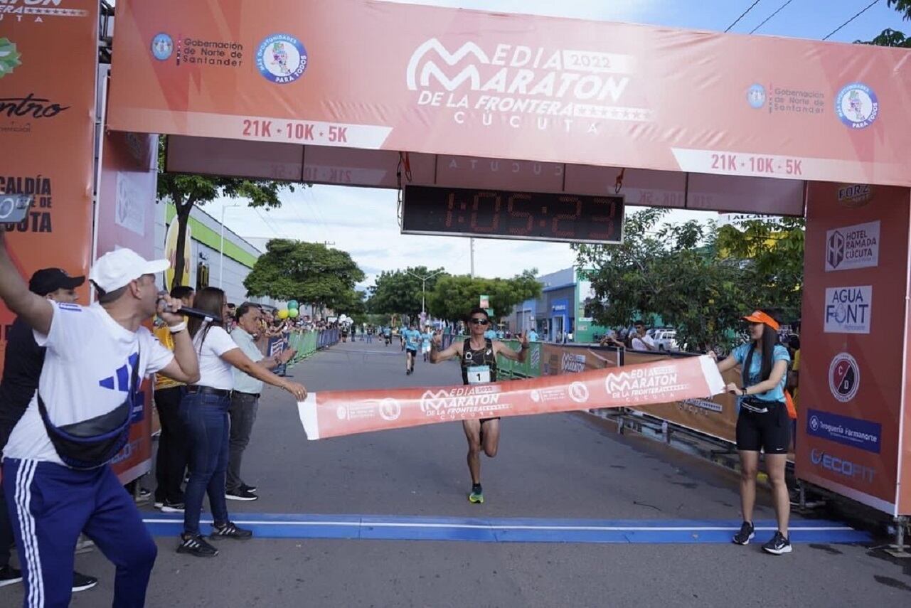 Media Maratón de la Frontera en Cúcuta. Foto gobernación de Norte de Santander