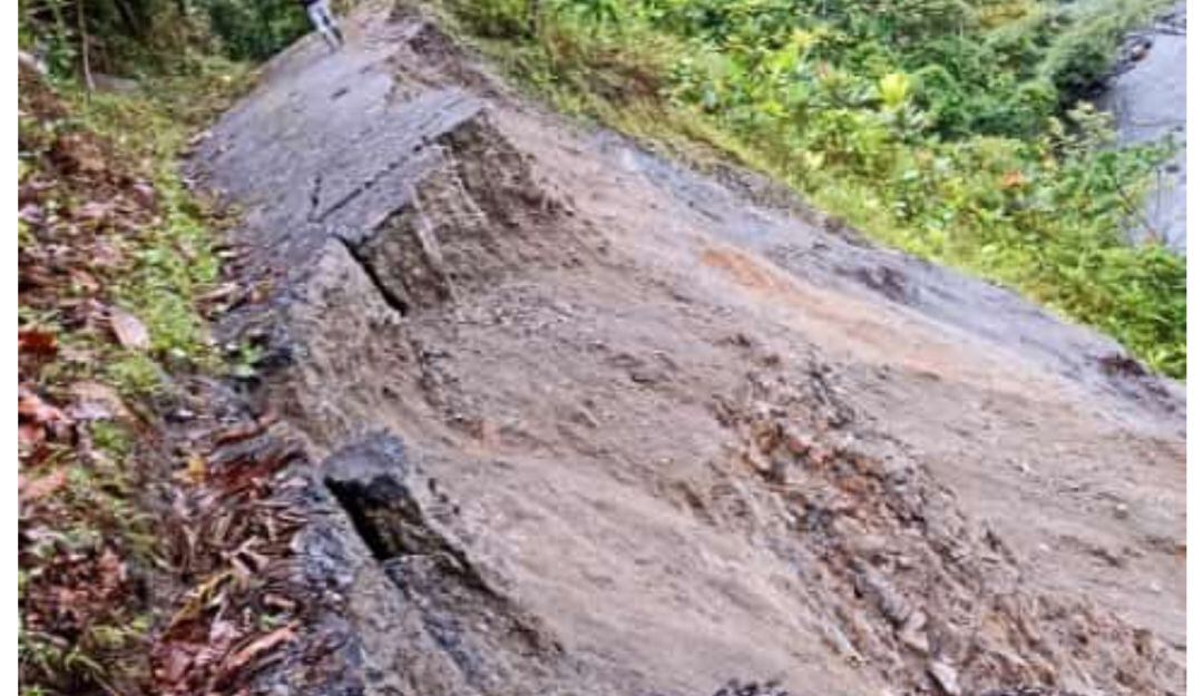 Pérdida de bancada vía Quípama. 