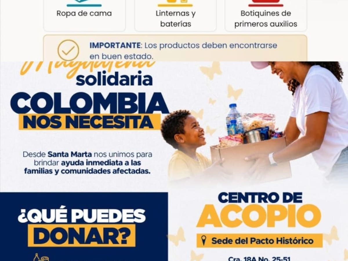 Santa Marta y el Magdalena sigue apoyando a los afectados por el terremoto en Colombia