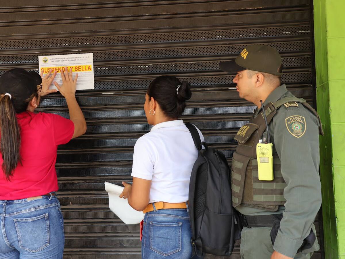 Sellaron obra que no contaba con licencia de construcción en Cartagena