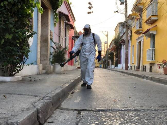 10 empresas se unen a la desinfección del Centro Histórico de Cartagena