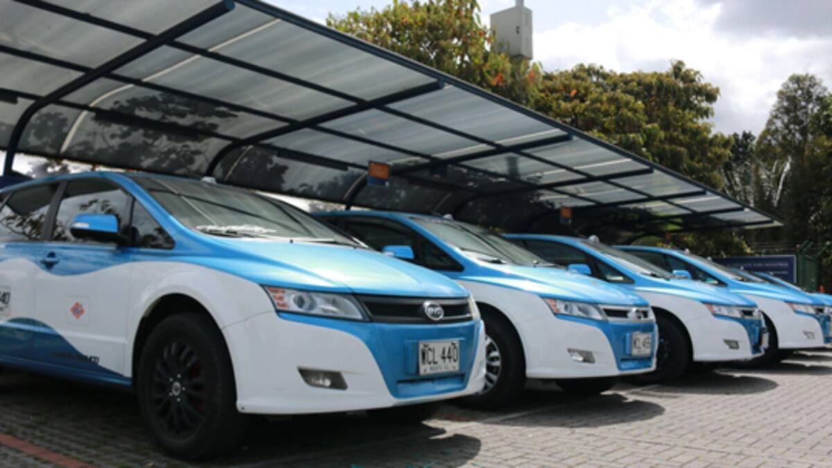 Se amplió la operación de los taxis eléctricos en Bogotá
