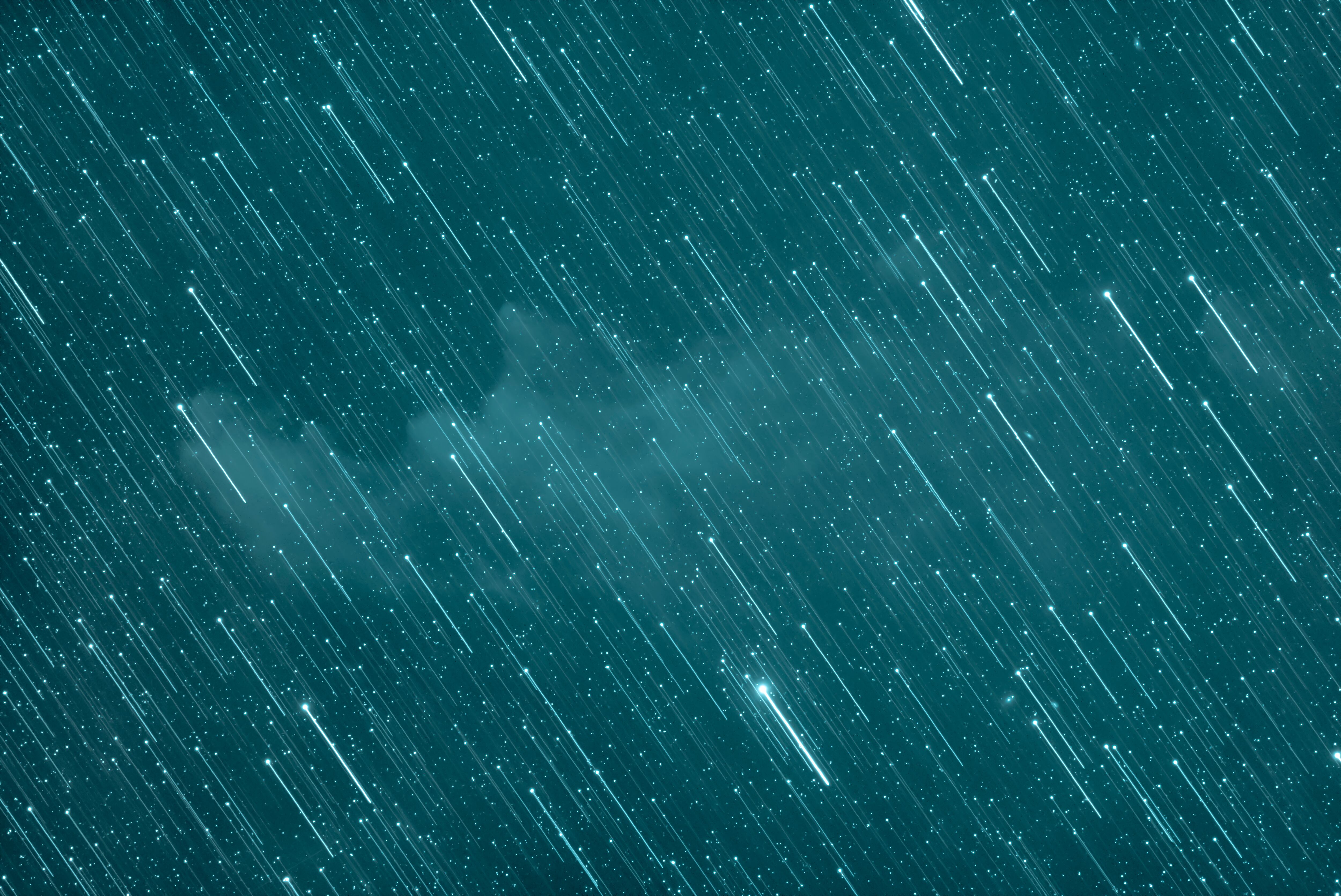 Lluvia de meteoros Gemínidas en diciembre 2024. Imagen de referencia vía Getty Images