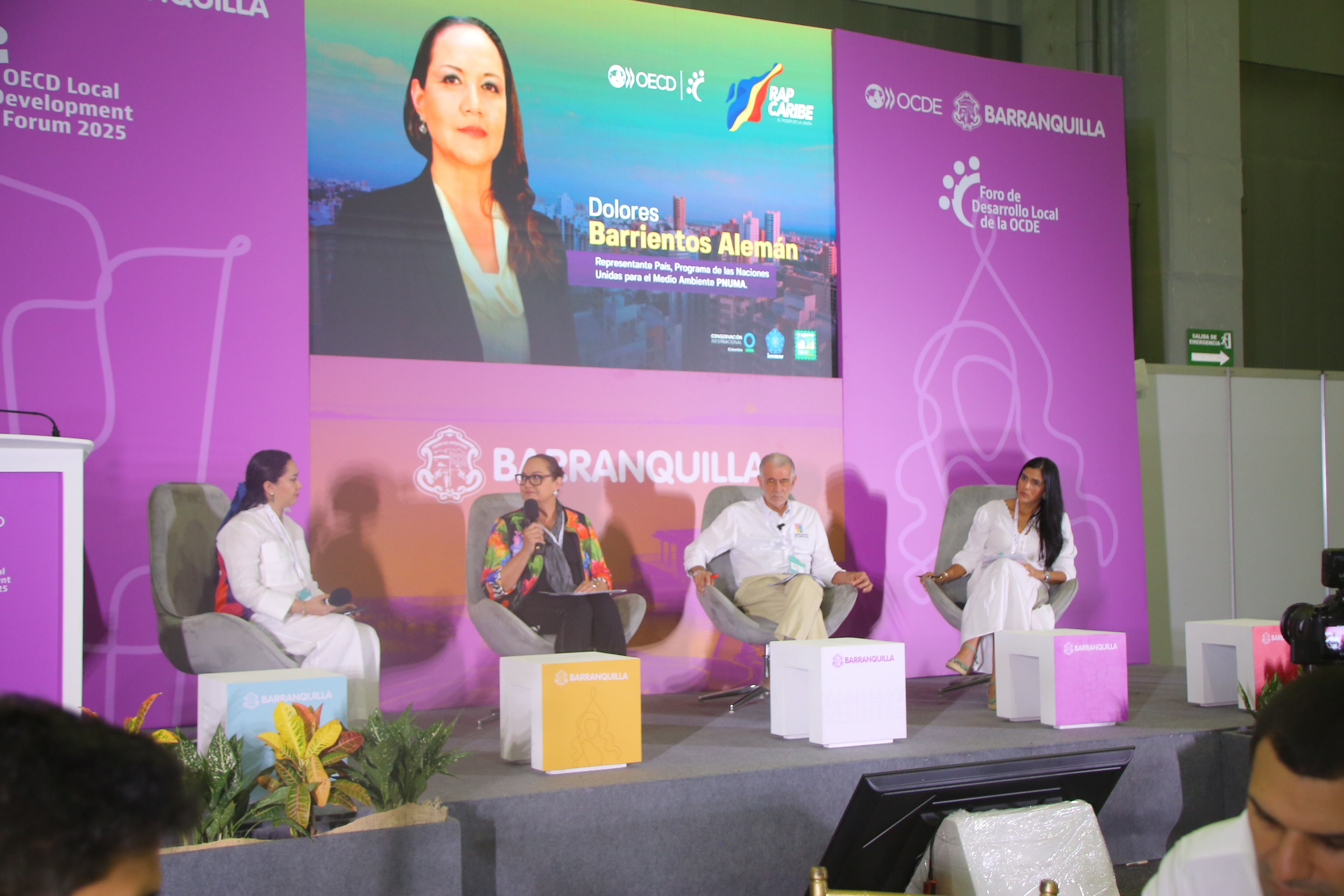 Dolores Barrientos, Representante País del Programa de las Naciones Unidas para el Medio Ambiente.