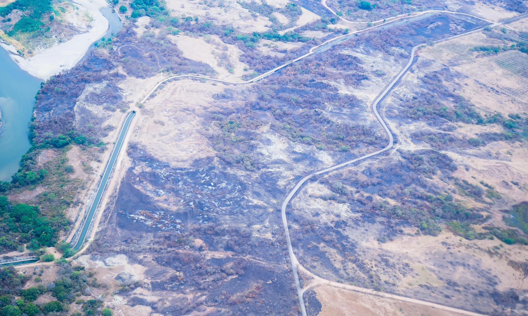 Zonas afectadas por incendios forestales en el Tolima
