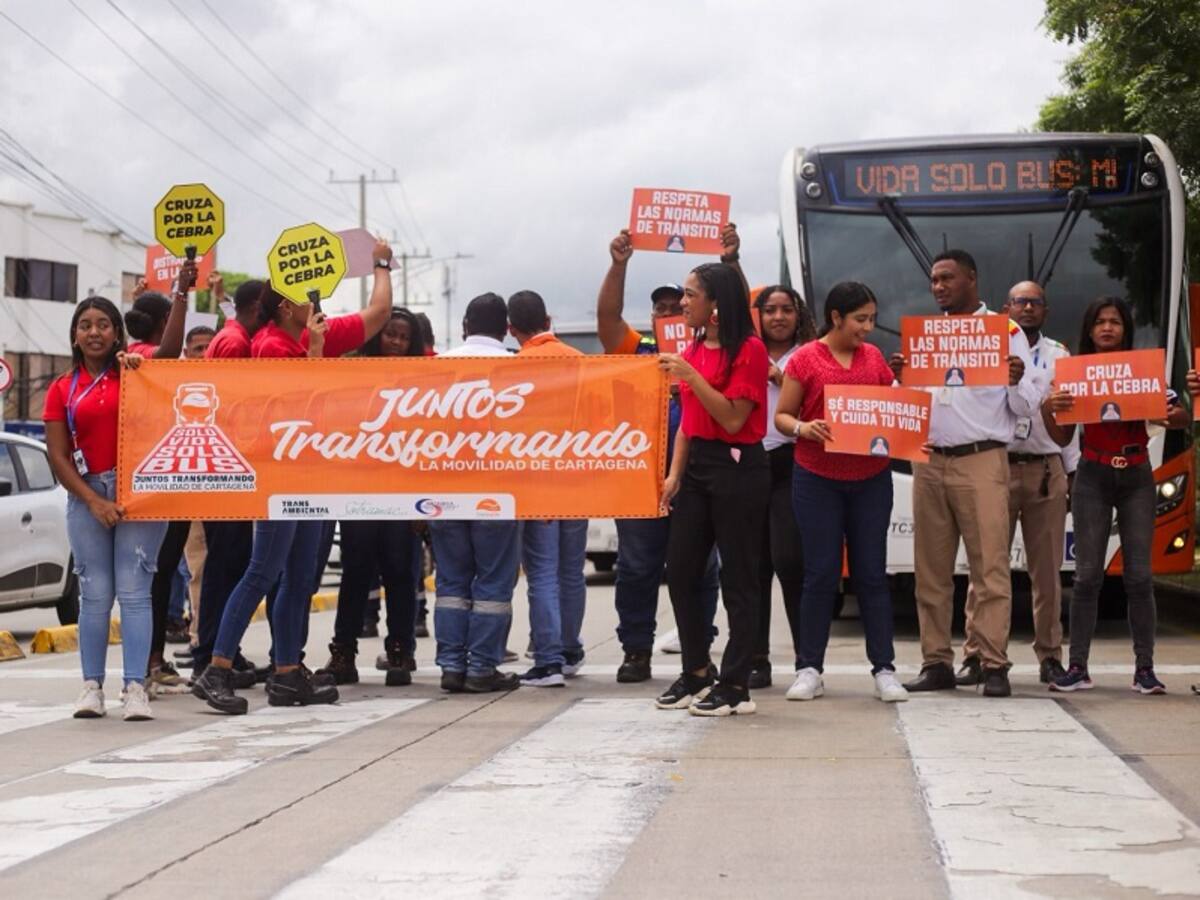 “Solo vida, solo bus”: Transcaribe lanzó el Mes de la Seguridad Vial 2023