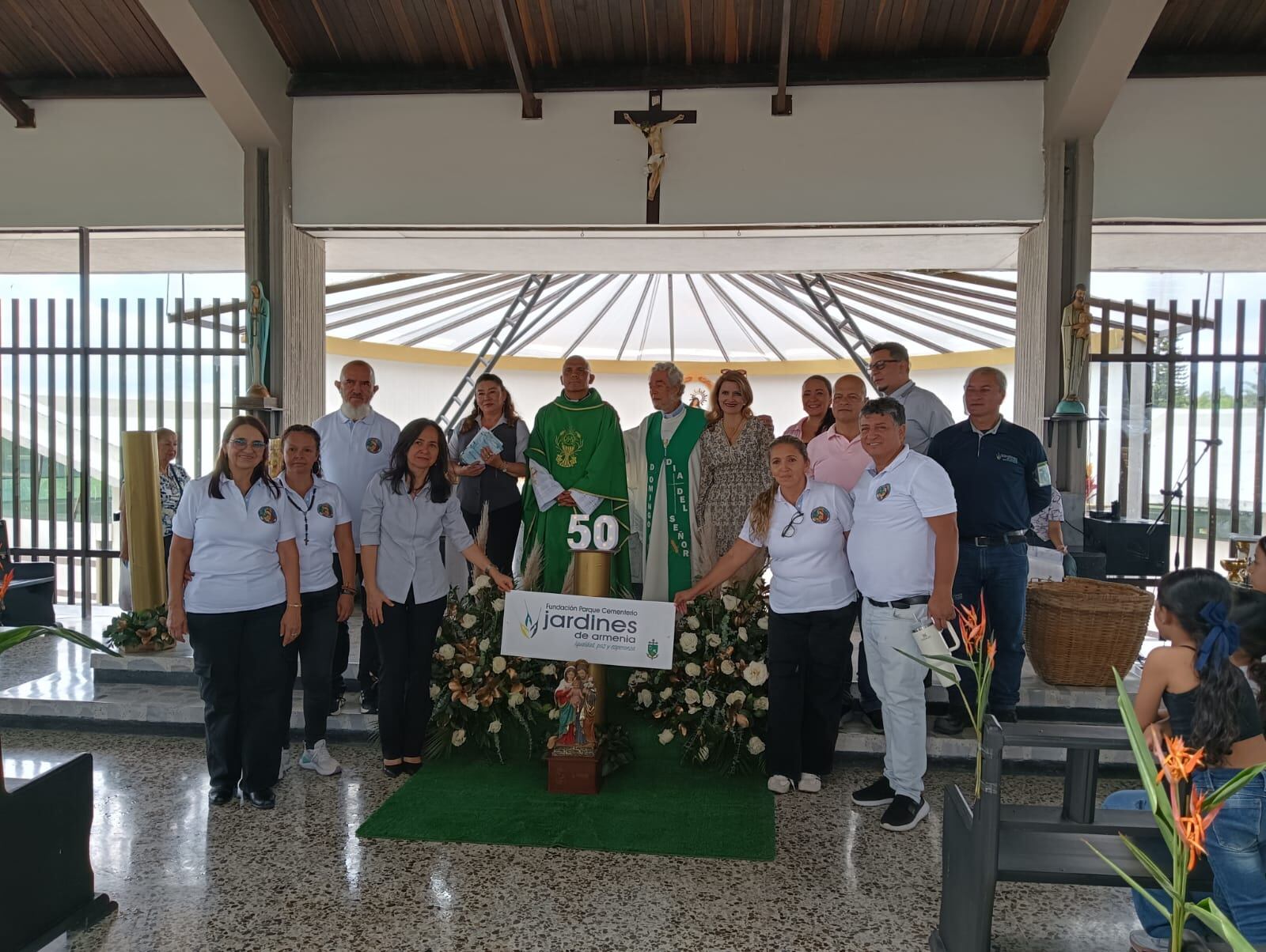 La Fundación Parque Cementerio Jardines de Armenia cumplió 50 años en la capital del Quindío. Foto: Adrián Trejos