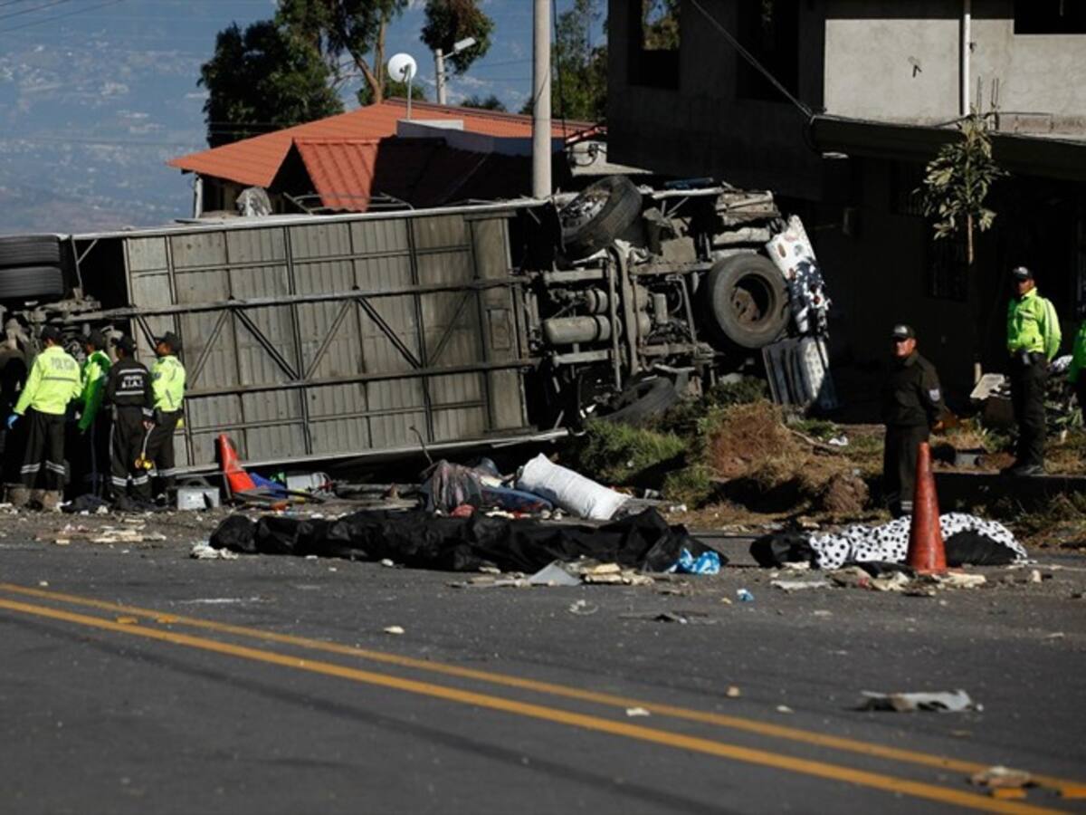 Policía Antinarcóticos de Ecuador expuso los avances en la investigación de accidente