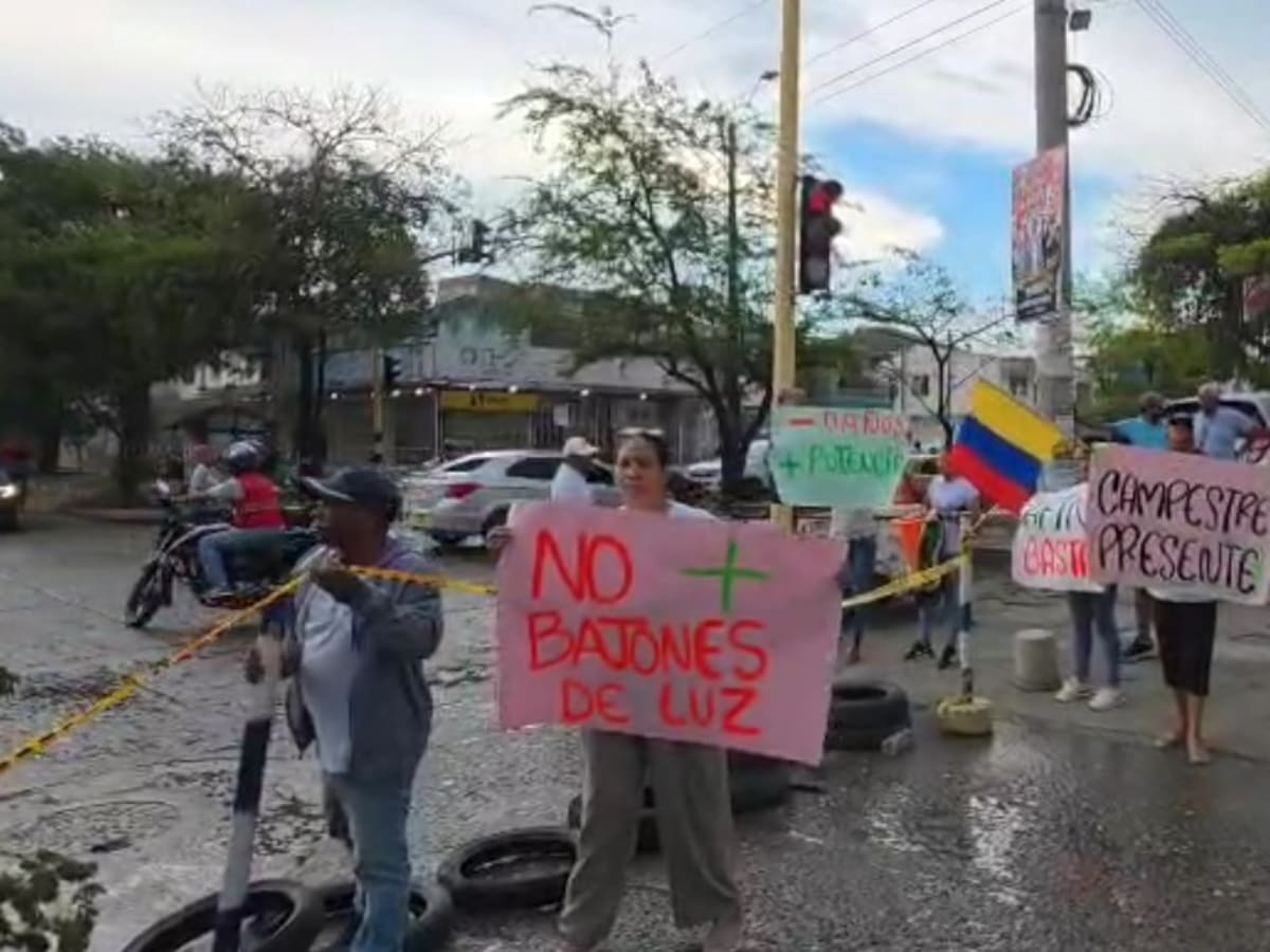 Habitantes de El Campestre en Cartagena protestaron por fallas de energía: ¿qué dice Afinia?
