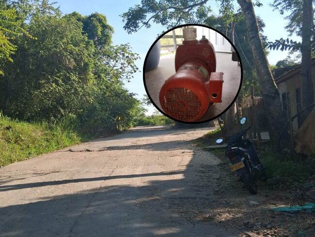 La comunidad de la vereda Limones ha permanecido hasta tres días sin agua en temperaturas que superan los 30 grados. Fotos suministradas.
