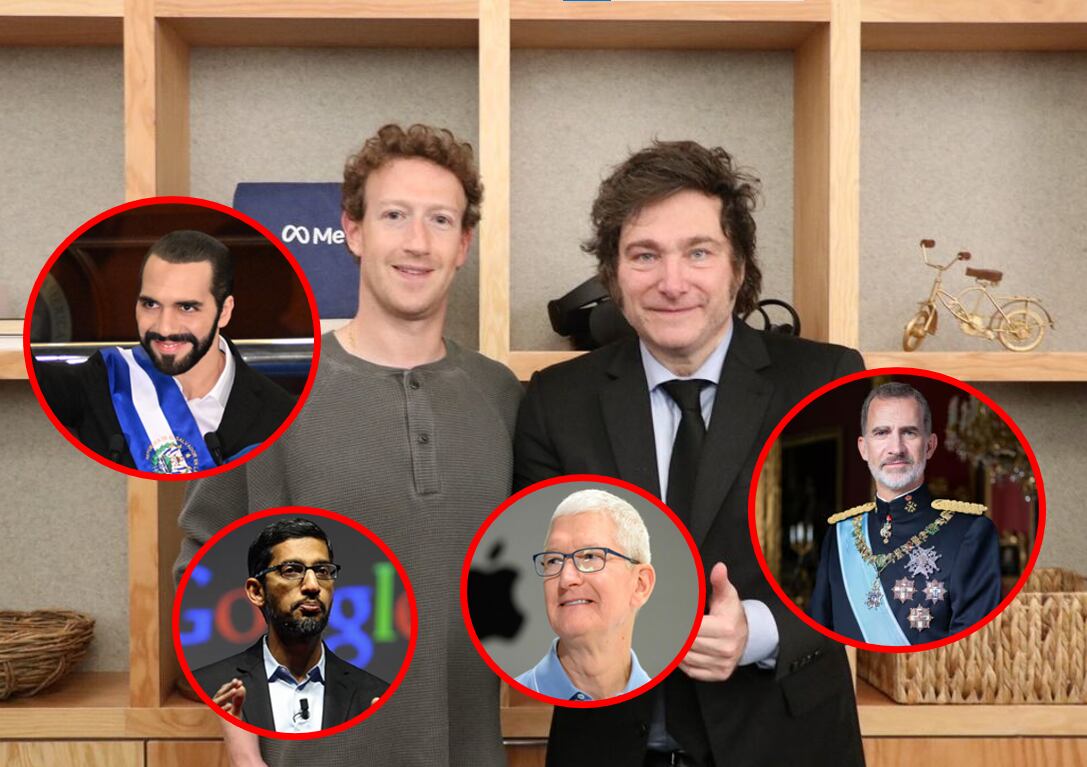 Imagen referencial del presidente argentino Javier Milei, y sus encuentros con empresarios de Silicon Valley así como sus roces políticos. (Cortesía: Presidencia Argentina).