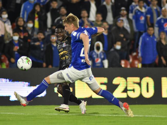 Millonarios y Once Caldas se enfrentan en el estadio El Campín. (Cortesía Dimayor)