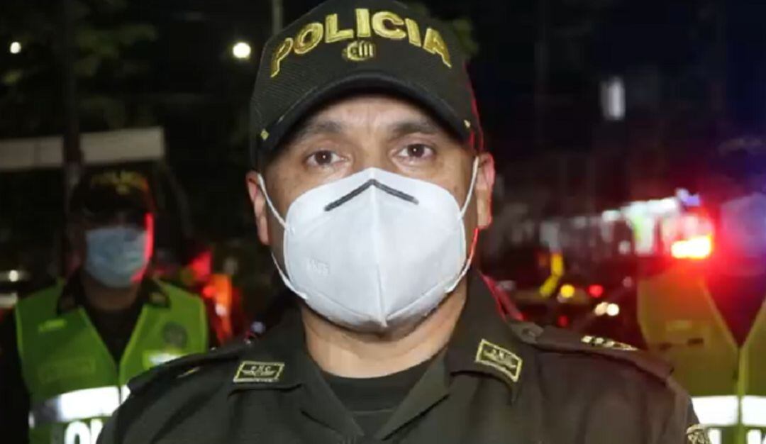 Subcomandante de la policía metropolitana de Cali, coronel Guillen Amaya