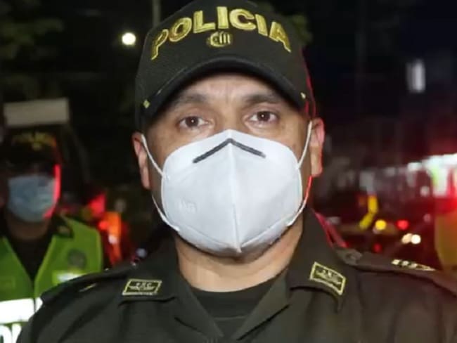 Subcomandante de la policía metropolitana de Cali, coronel Guillen Amaya