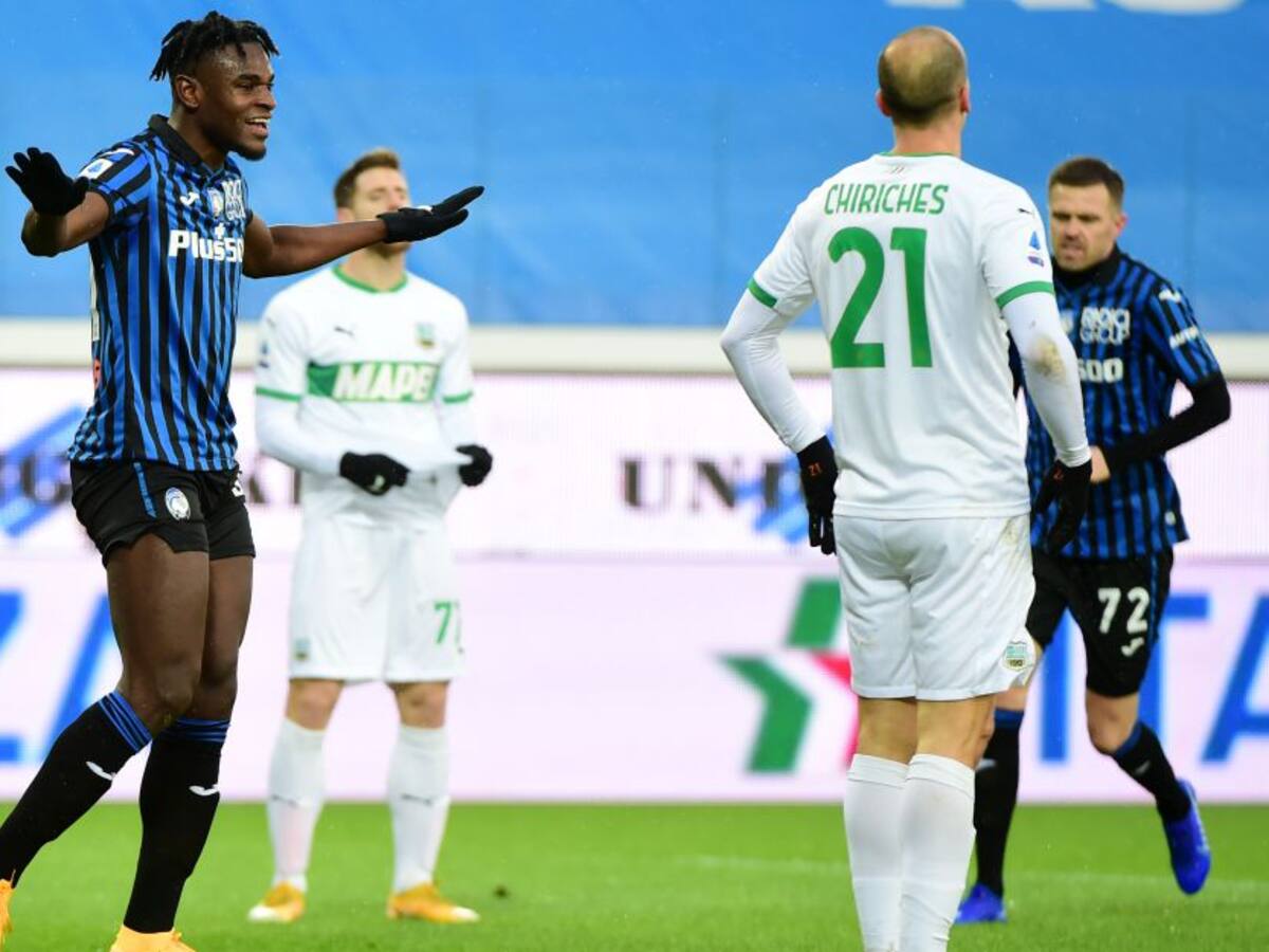 Zapata y Muriel marcaron en paliza de Atalanta al Sassuolo