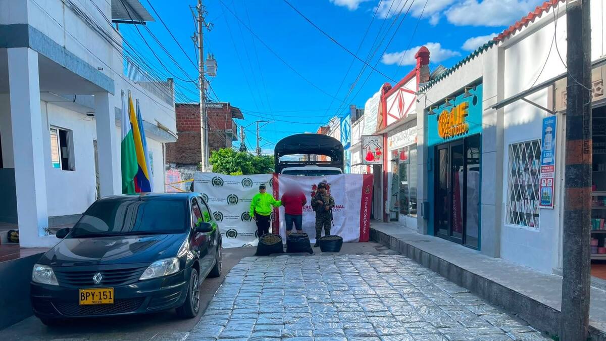 Incautan más de 232 kilos de marihuana en Tesalia y capturan a un hombre