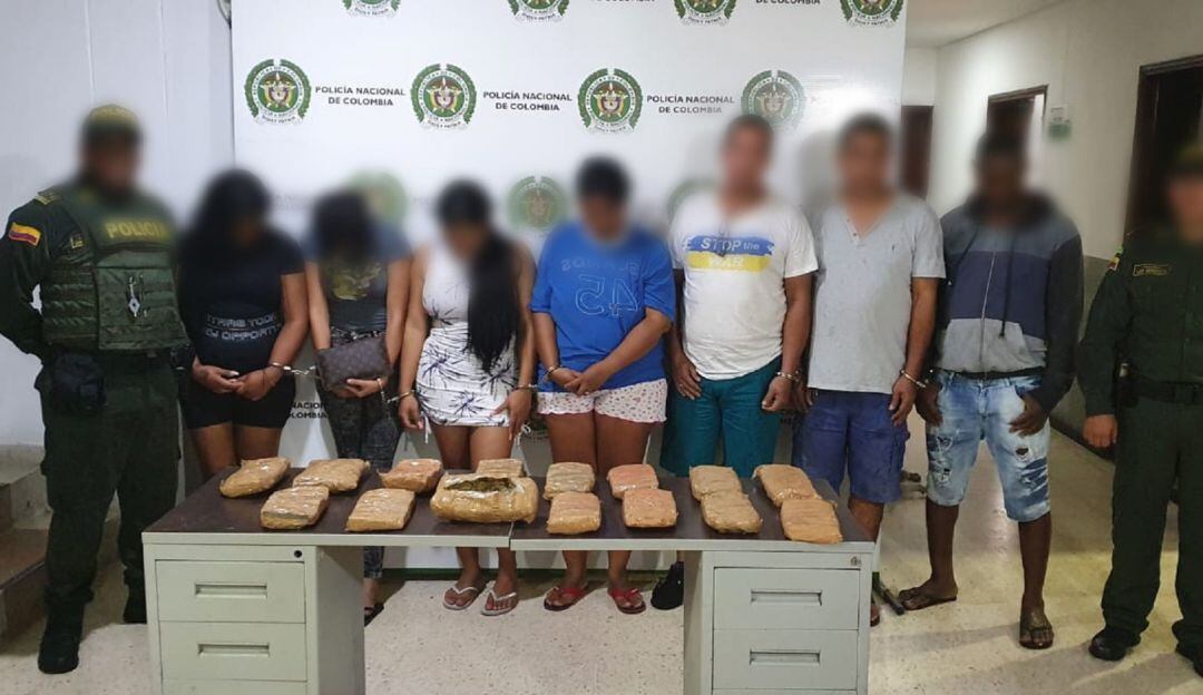 La Policía halló 10 mil dosis de marihuana cuando eran transportadas en un carro por la avenida Pedro Romero