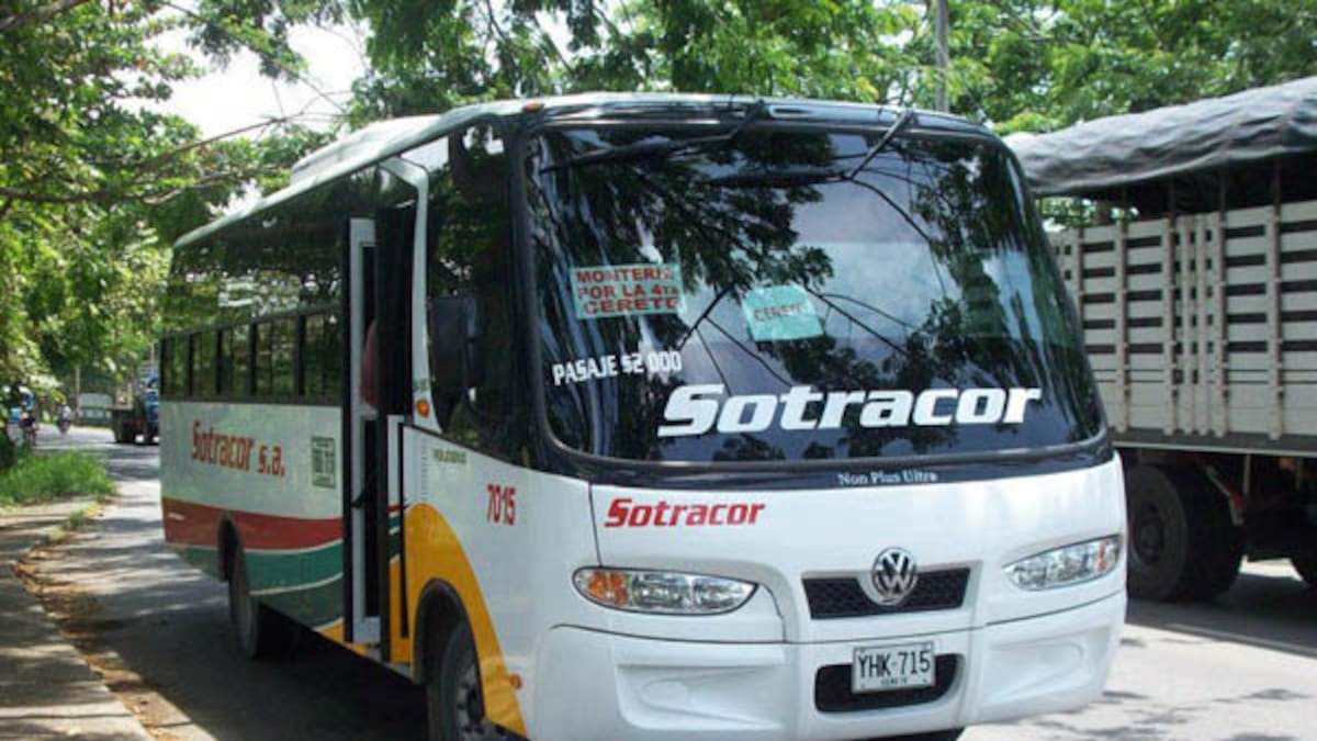 Sotracor anuncia tarifas de transporte para 2026: Conozca los nuevos precios desde Montería